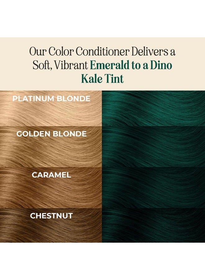 INH Semi Permanent Hair Color Emerald, Color Depositing Conditioner, Temporary Hair Dye, Tint Conditioning Hair Mask, Safe, Green Hair Dye - 6oz - Image 3